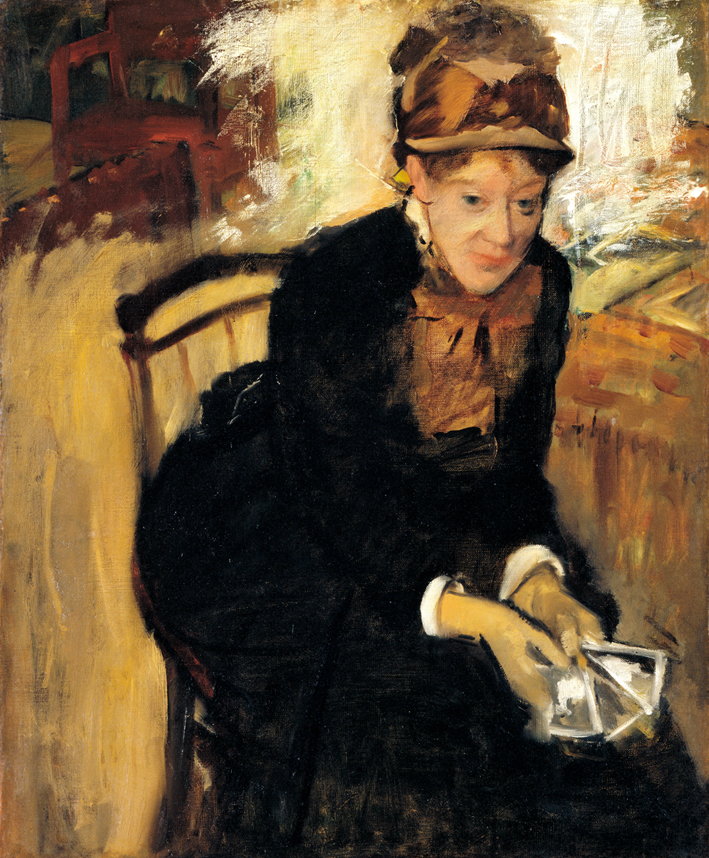  埃德加·德加 Edgar Degas—— 玛丽 卡萨特肖像